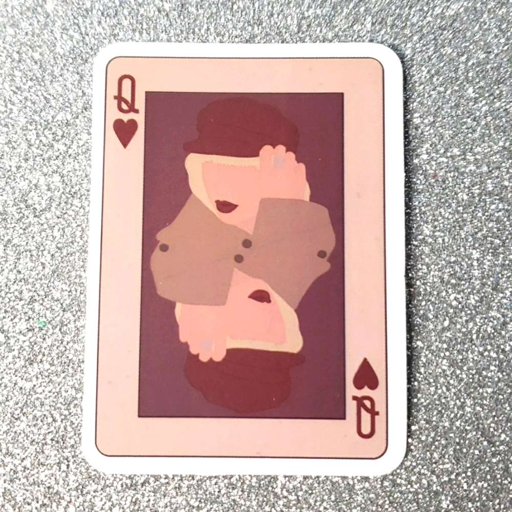 10/$10 RED Taylor Swift Waterproof Sticker Playing Card Queen
